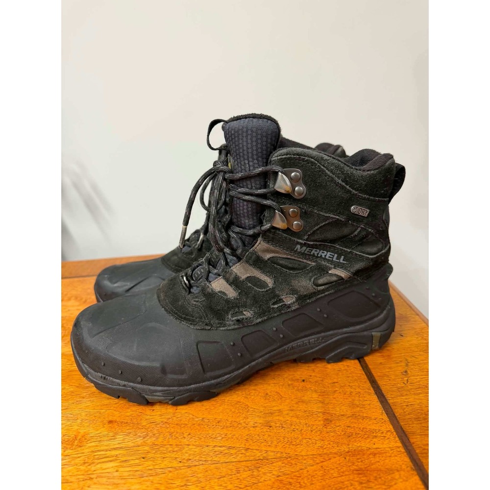 Merrell Mens Overlook 6 Ice+ Waterproof Winter Boots Black 400g Insulated J37717